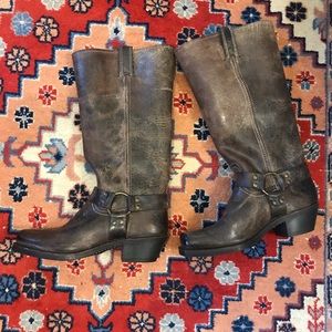 Frye Wide Calf  Harness Boots 15R  size 9